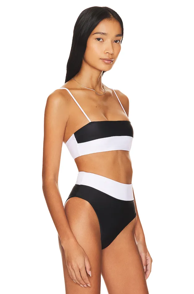 Swimsuits and CoverUps Women Lovers and Friends West Coast Top Black and White Swimsuits and CoverUps Women Lovers and Friends West Coast Top Black and White