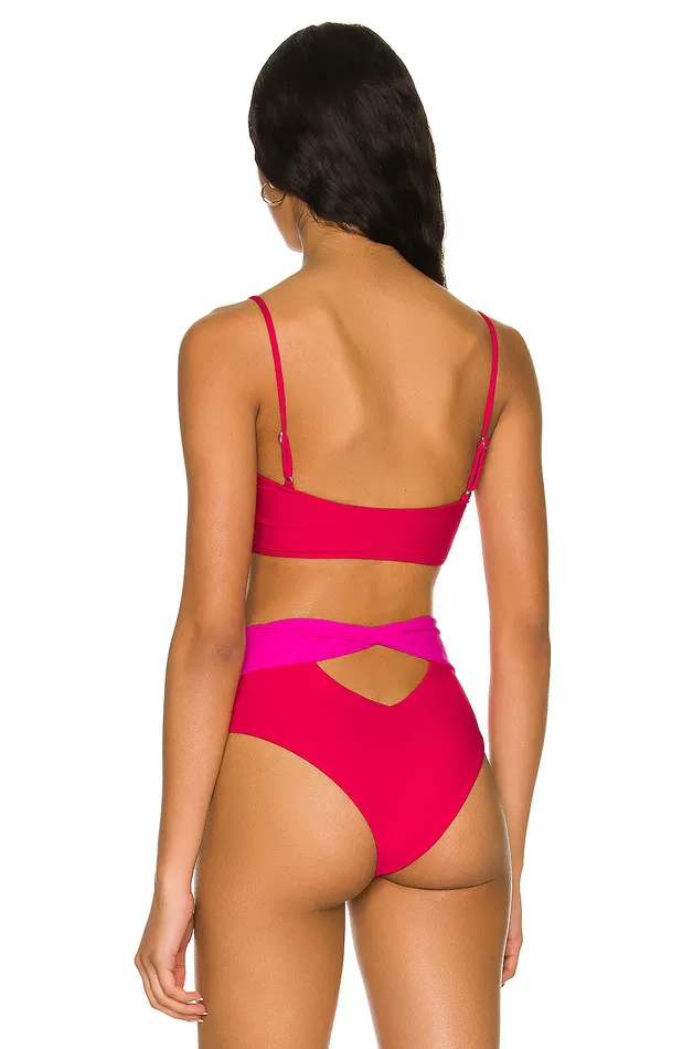 Swimsuits and CoverUps Women Lovers and Friends West Coast Top Red and Pink