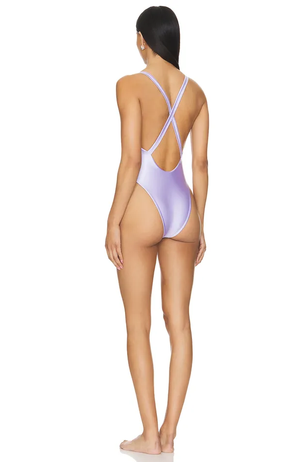 Swimsuits and CoverUps Women Lovers and Friends Wild At Heart One Piece Lavender Swimsuits and CoverUps Women Lovers and Friends Wild At Heart One Piece Lavender