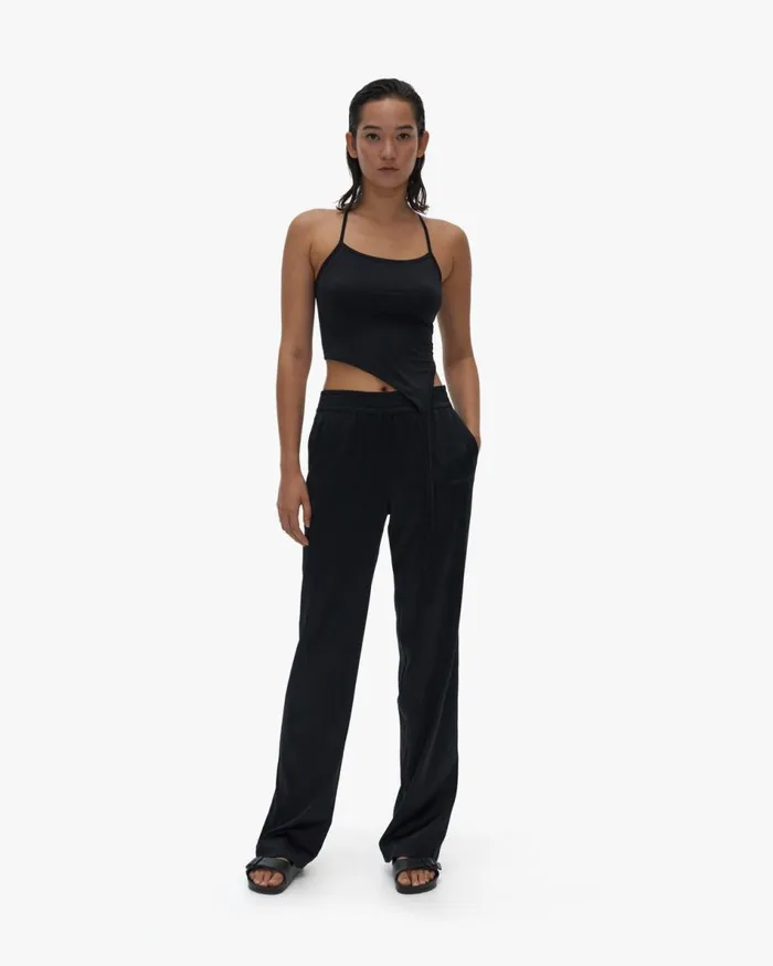 TShirts and Sweatshirts Women Helmut Lang Asymmetric Bra Black