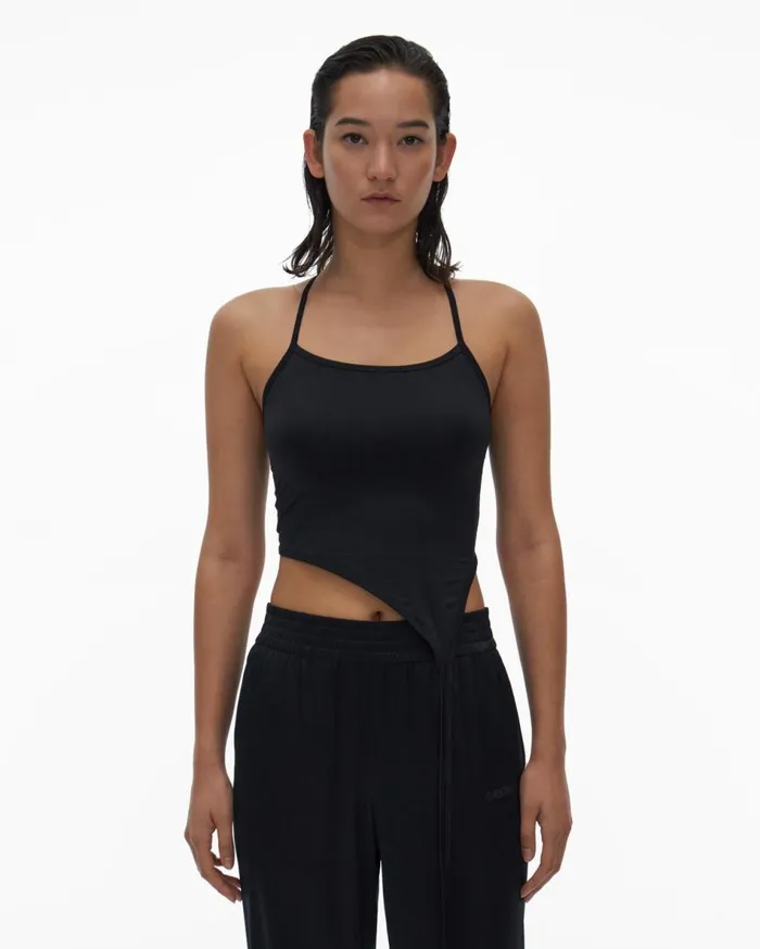 TShirts and Sweatshirts Women Helmut Lang Asymmetric Bra Black