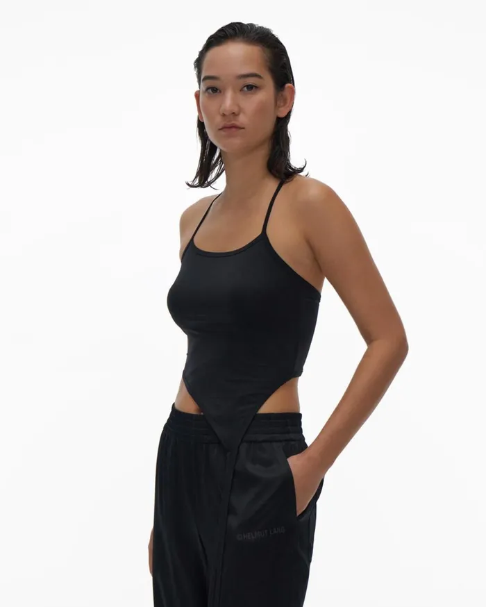 TShirts and Sweatshirts Women Helmut Lang Asymmetric Bra Black