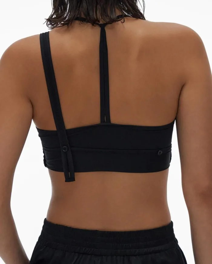 TShirts and Sweatshirts Women Helmut Lang Asymmetric Bra Black