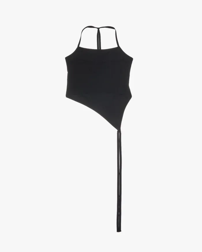 TShirts and Sweatshirts Women Helmut Lang Asymmetric Bra Black