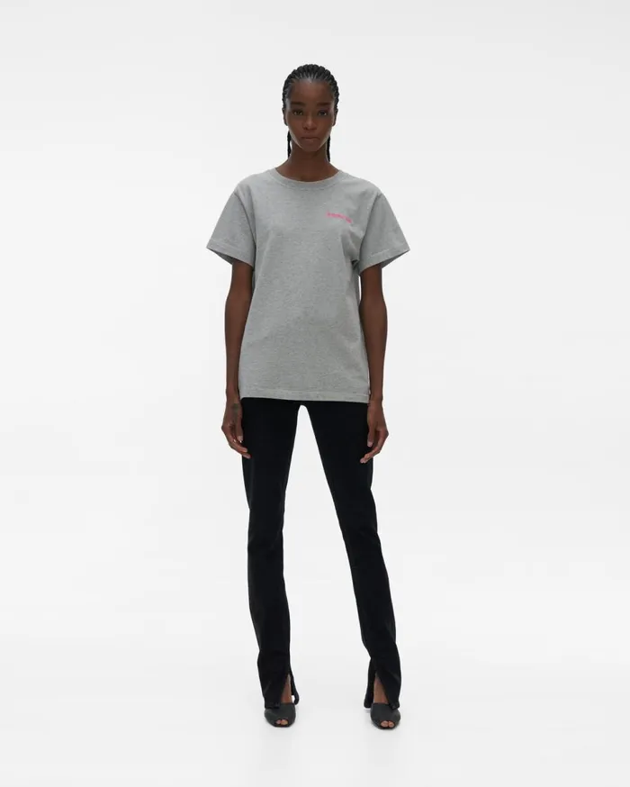 TShirts and Sweatshirts Women Helmut Lang Classic Logo Tee Vapor Heather