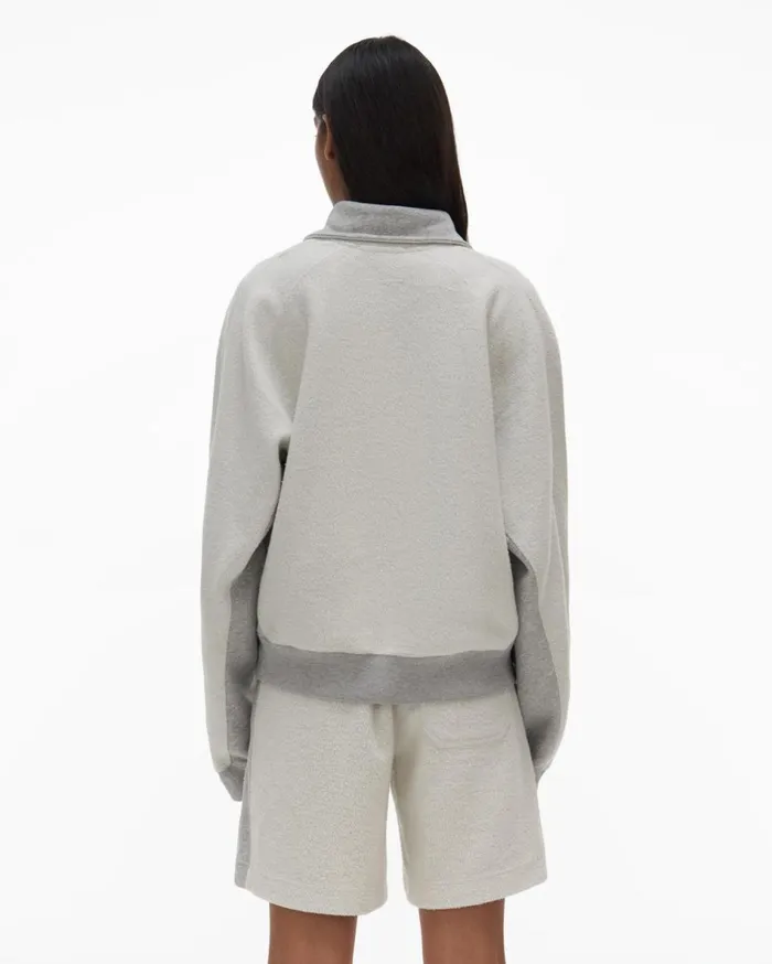 TShirts and Sweatshirts Women Helmut Lang Collared Sweatshirt Vapor Heather