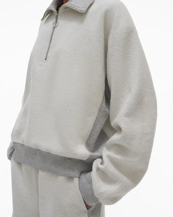 TShirts and Sweatshirts Women Helmut Lang Collared Sweatshirt Vapor Heather