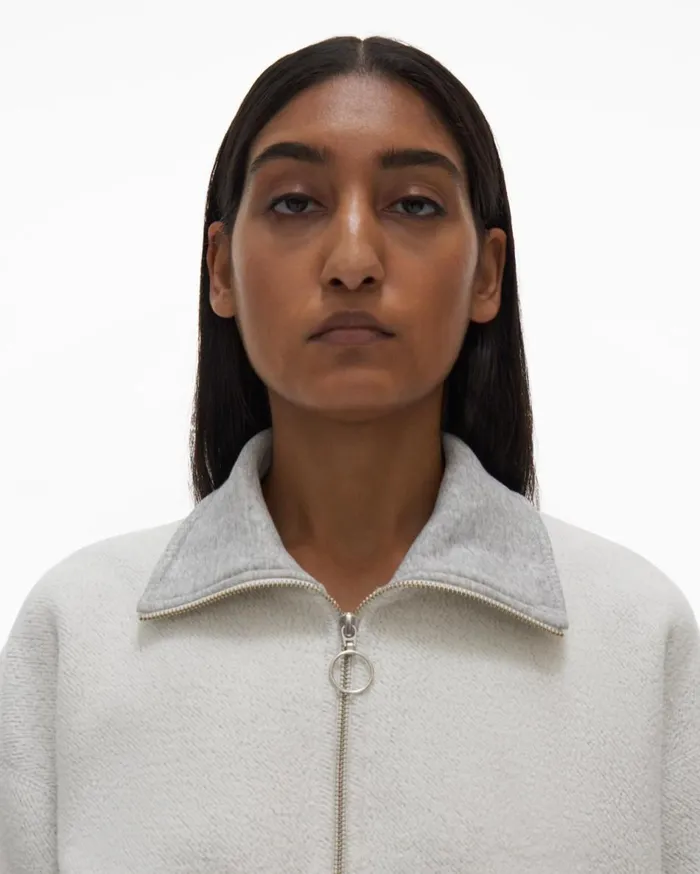 TShirts and Sweatshirts Women Helmut Lang Collared Sweatshirt Vapor Heather