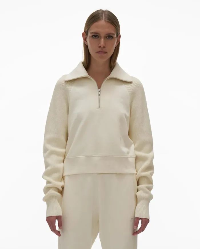 TShirts and Sweatshirts Women Helmut Lang Combo Sweatshirt Ivory