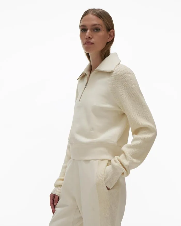 TShirts and Sweatshirts Women Helmut Lang Combo Sweatshirt Ivory