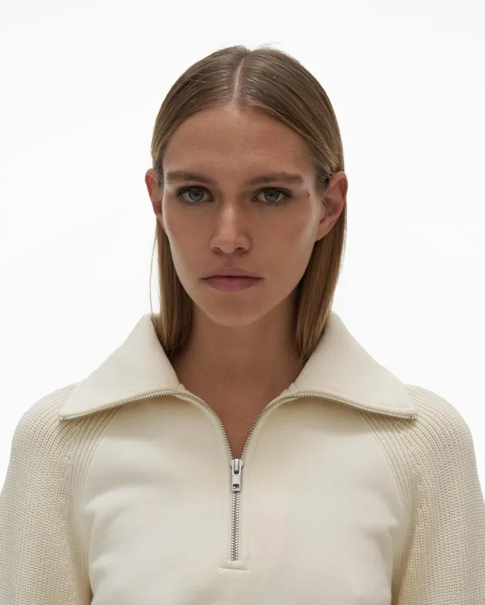TShirts and Sweatshirts Women Helmut Lang Combo Sweatshirt Ivory