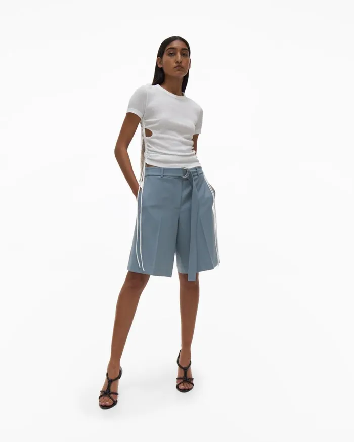 TShirts and Sweatshirts Women Helmut Lang Cutout Top Chalk White