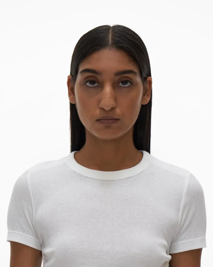 TShirts and Sweatshirts Women Helmut Lang Cutout Top Chalk White