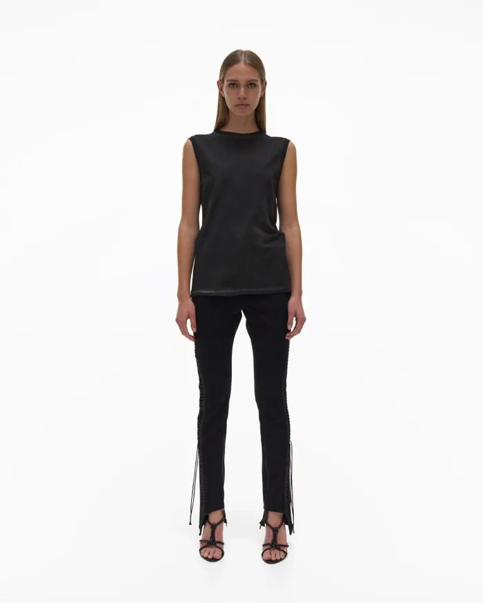 TShirts and Sweatshirts Women Helmut Lang Muscle Tee Charcoal