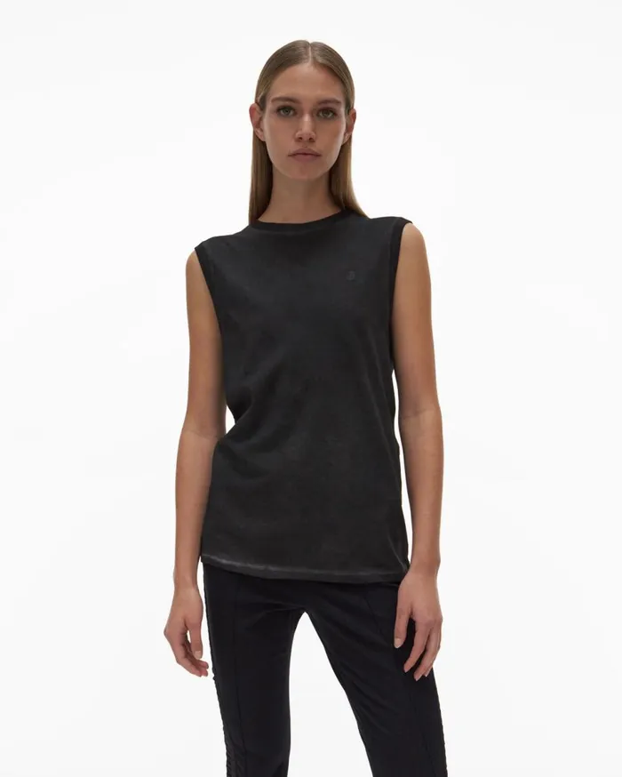 TShirts and Sweatshirts Women Helmut Lang Muscle Tee Charcoal