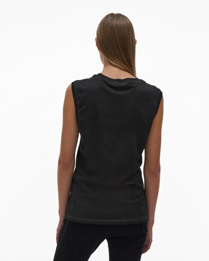 TShirts and Sweatshirts Women Helmut Lang Muscle Tee Charcoal