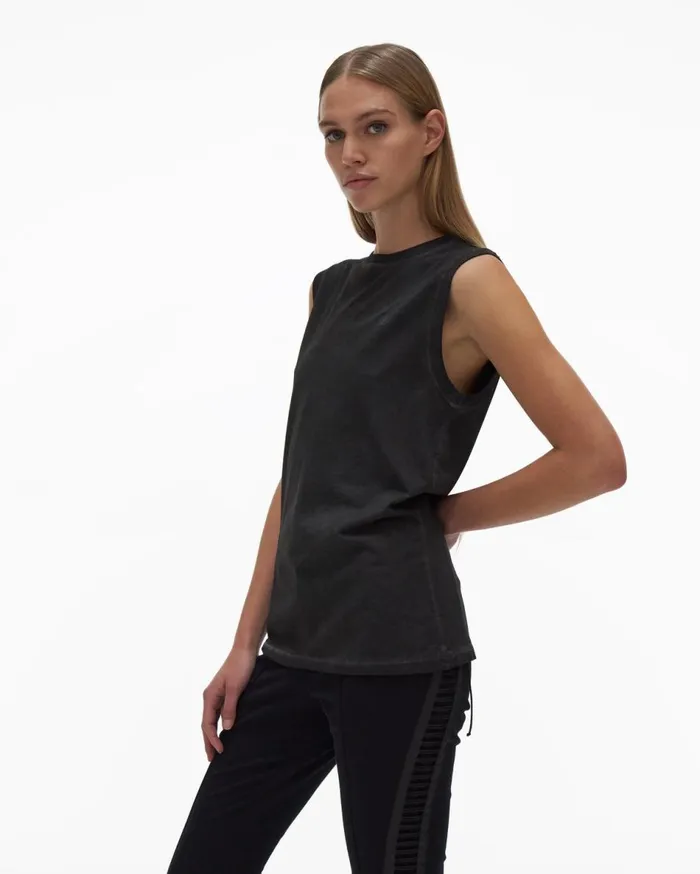 TShirts and Sweatshirts Women Helmut Lang Muscle Tee Charcoal