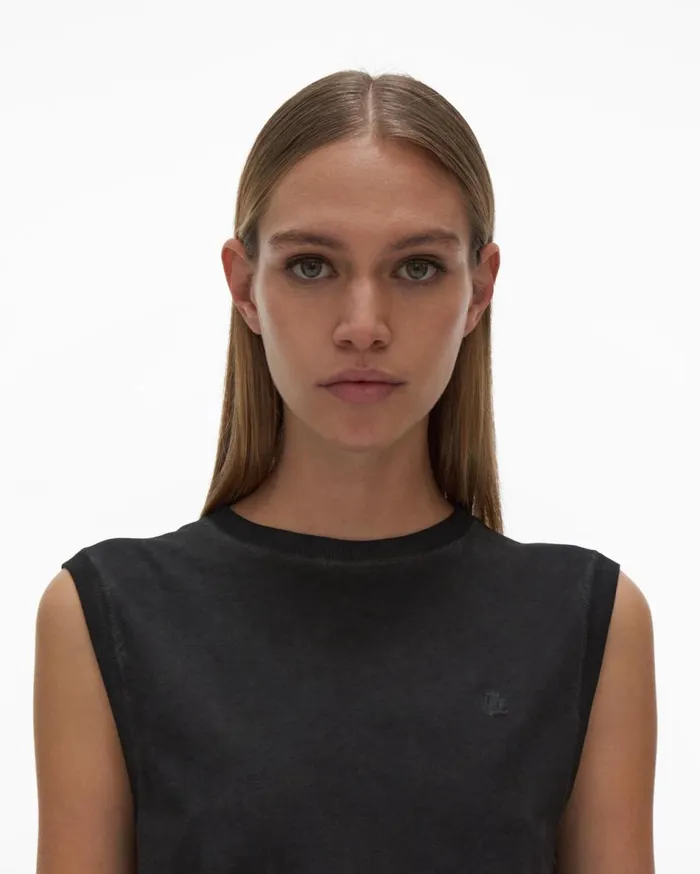 TShirts and Sweatshirts Women Helmut Lang Muscle Tee Charcoal