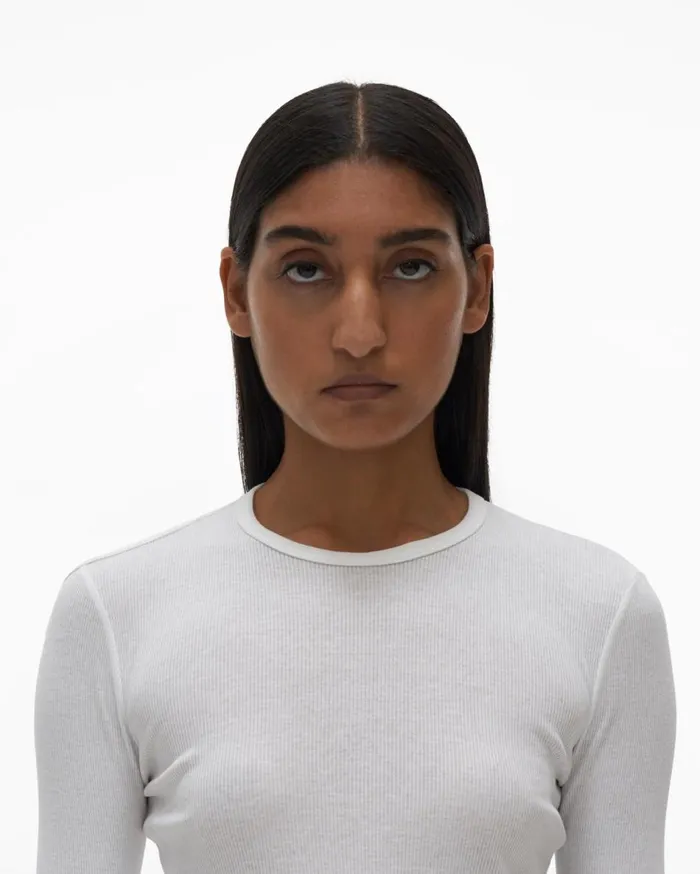 TShirts and Sweatshirts Women Helmut Lang Open Back Top Chalk White