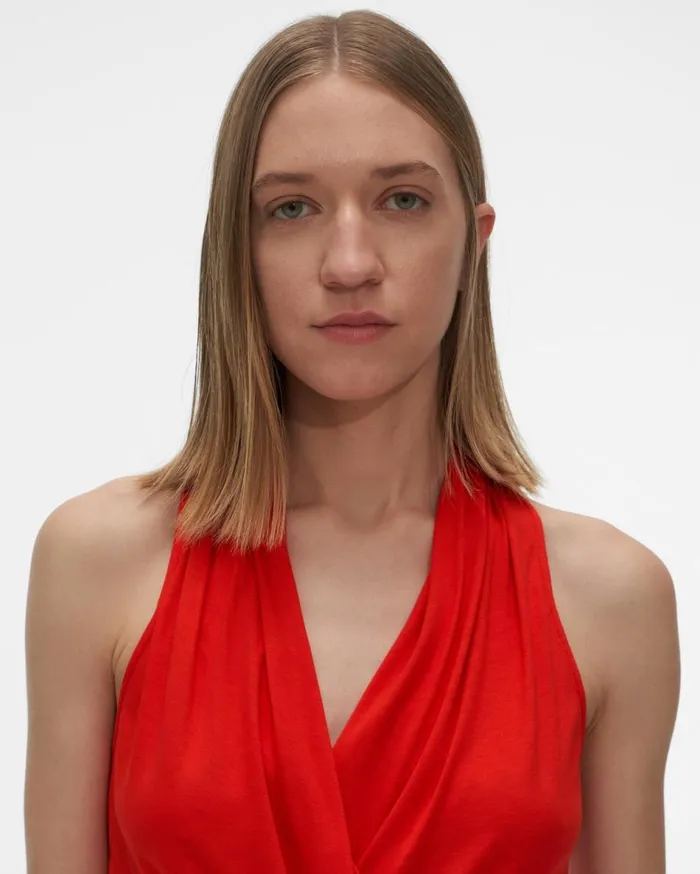 TShirts and Sweatshirts Women Helmut Lang Overlap Top Helium Pink