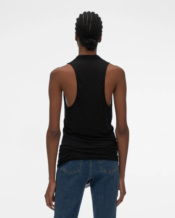 TShirts and Sweatshirts Women Helmut Lang Overlap Top Onyx