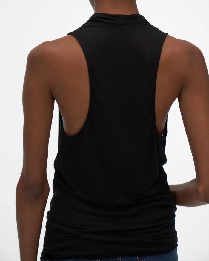TShirts and Sweatshirts Women Helmut Lang Overlap Top Onyx