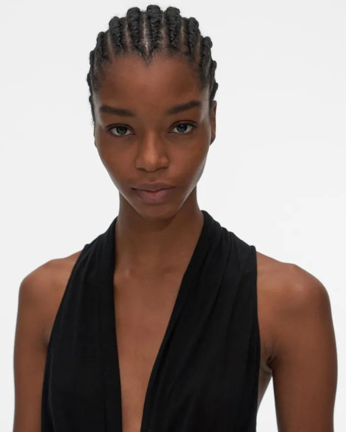 TShirts and Sweatshirts Women Helmut Lang Overlap Top Onyx