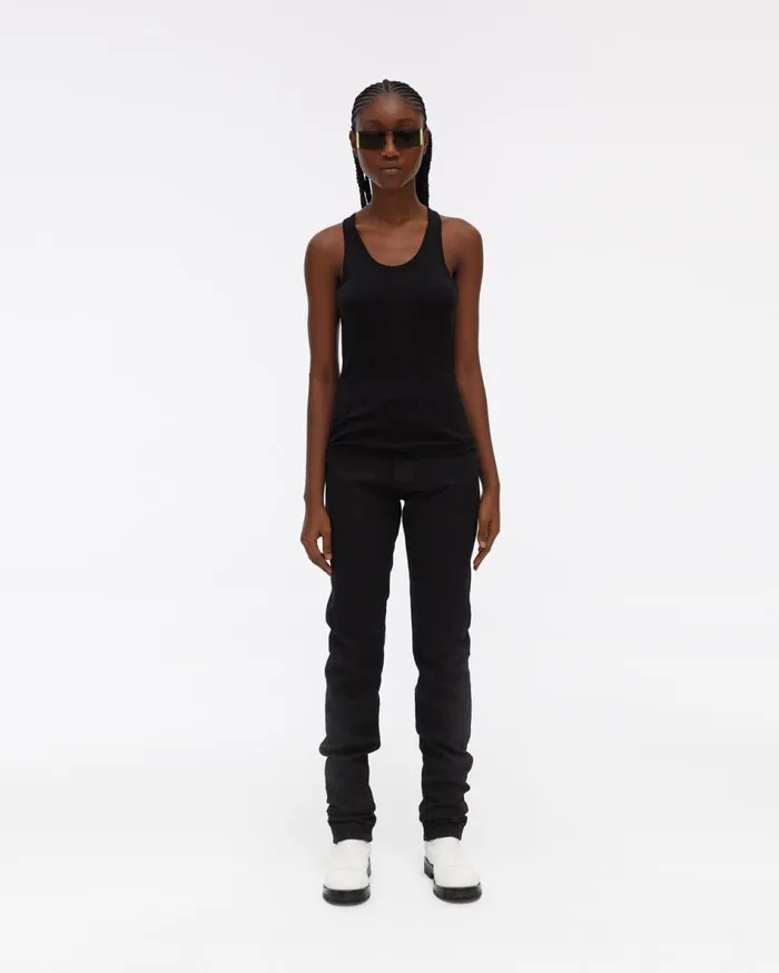 TShirts and Sweatshirts Women Helmut Lang Silk Rib Tank Onyx