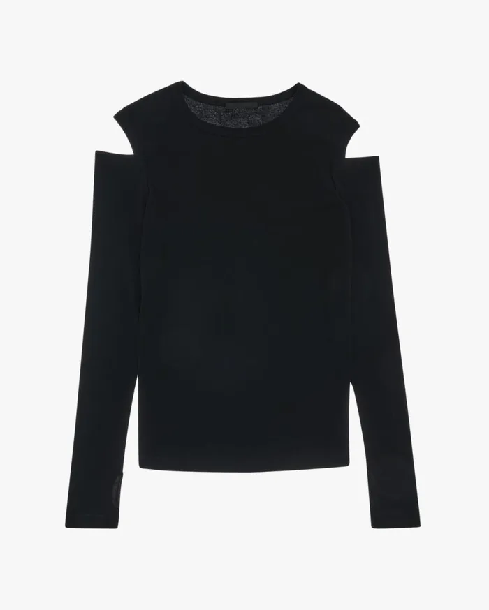 TShirts and Sweatshirts Women Helmut Lang Slash Tee Black