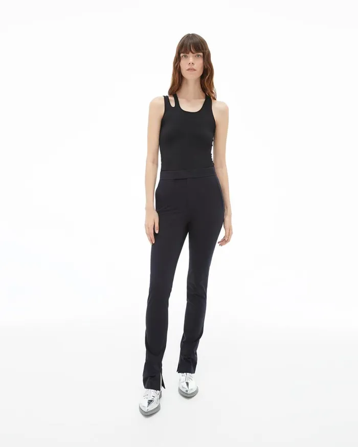 TShirts and Sweatshirts Women Helmut Lang Slashed Seamless Tank Black