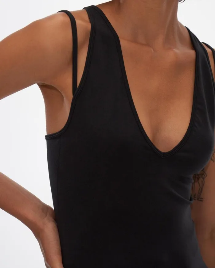 TShirts and Sweatshirts Women Helmut Lang Strap Tank Black