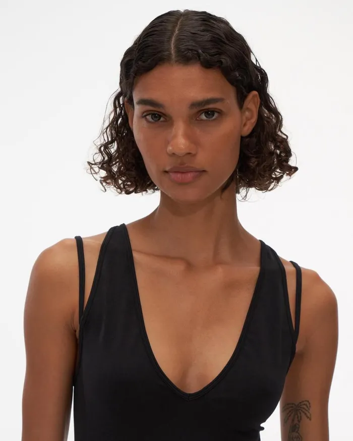 TShirts and Sweatshirts Women Helmut Lang Strap Tank Black