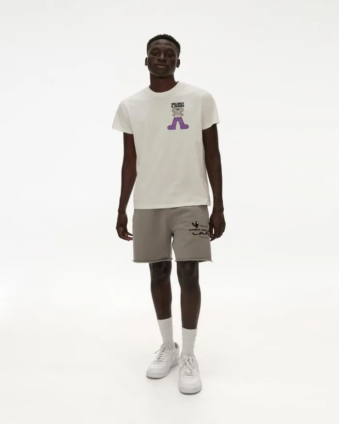 TShirts Men Helmut Lang Helmut Land Small Mascot Standard Tee Chalk White