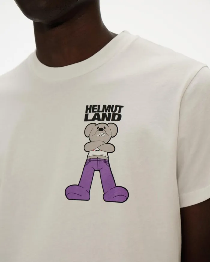 TShirts Men Helmut Lang Helmut Land Small Mascot Standard Tee Chalk White