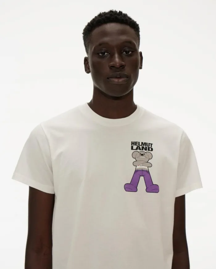 TShirts Men Helmut Lang Helmut Land Small Mascot Standard Tee Chalk White