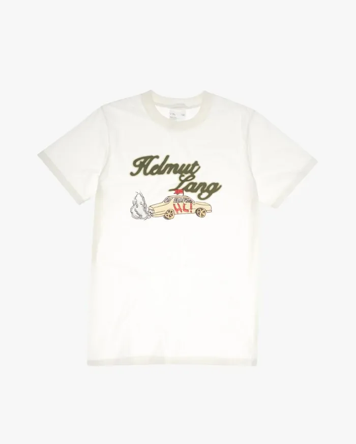 TShirts Men Helmut Lang HL Taxi Tee Powdered Ecru