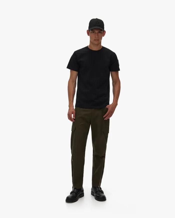 TShirts Men Helmut Lang Patch Tee Basalt Black