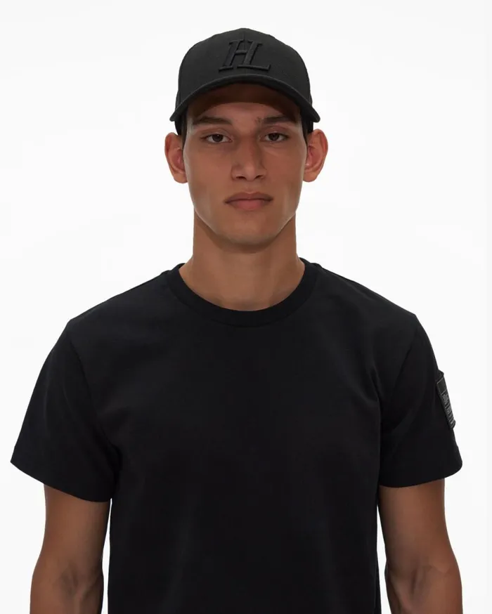 TShirts Men Helmut Lang Patch Tee Basalt Black
