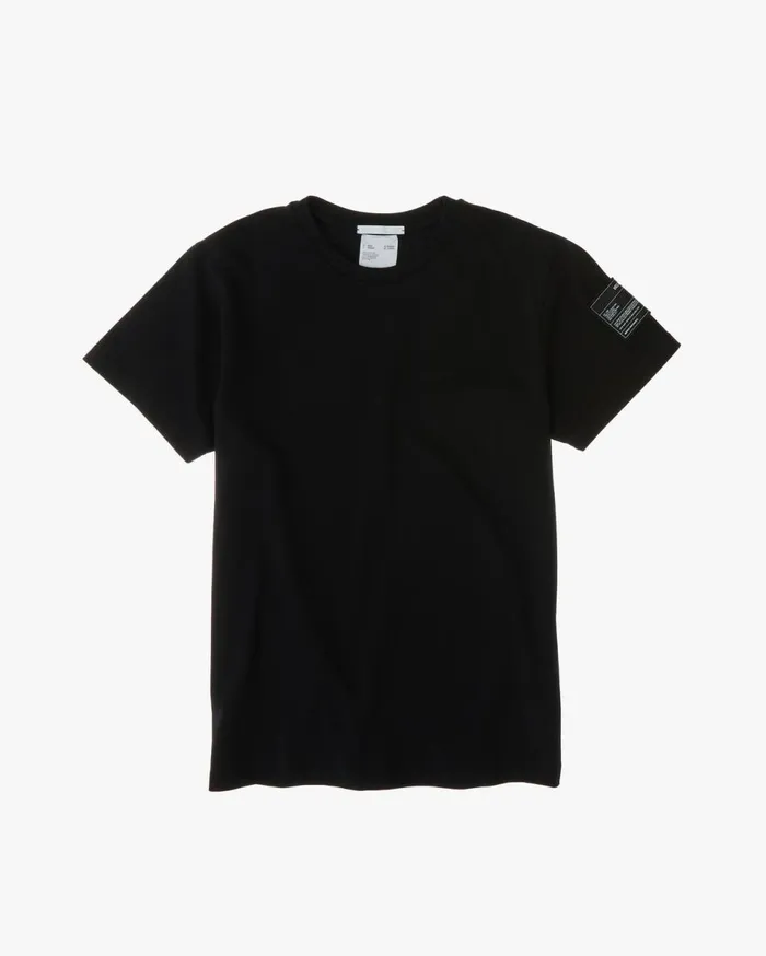 TShirts Men Helmut Lang Patch Tee Basalt Black