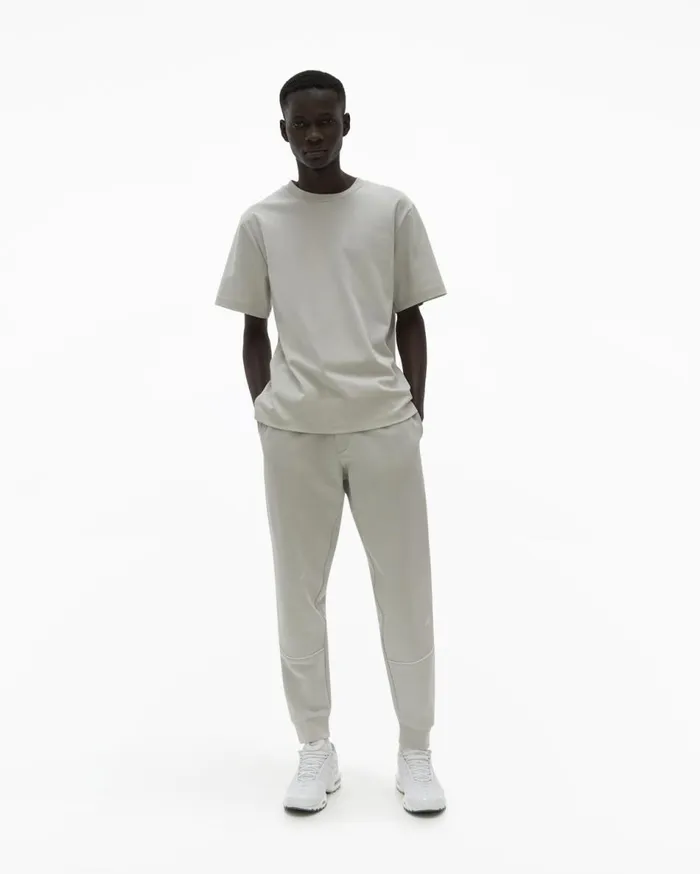 TShirts Men Helmut Lang Piped Logo Tee Smoke