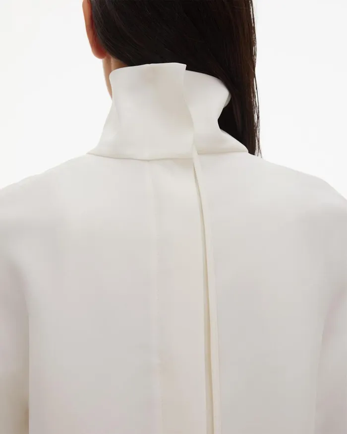 Tops Women Helmut Lang Cady High Neck Top Ivory