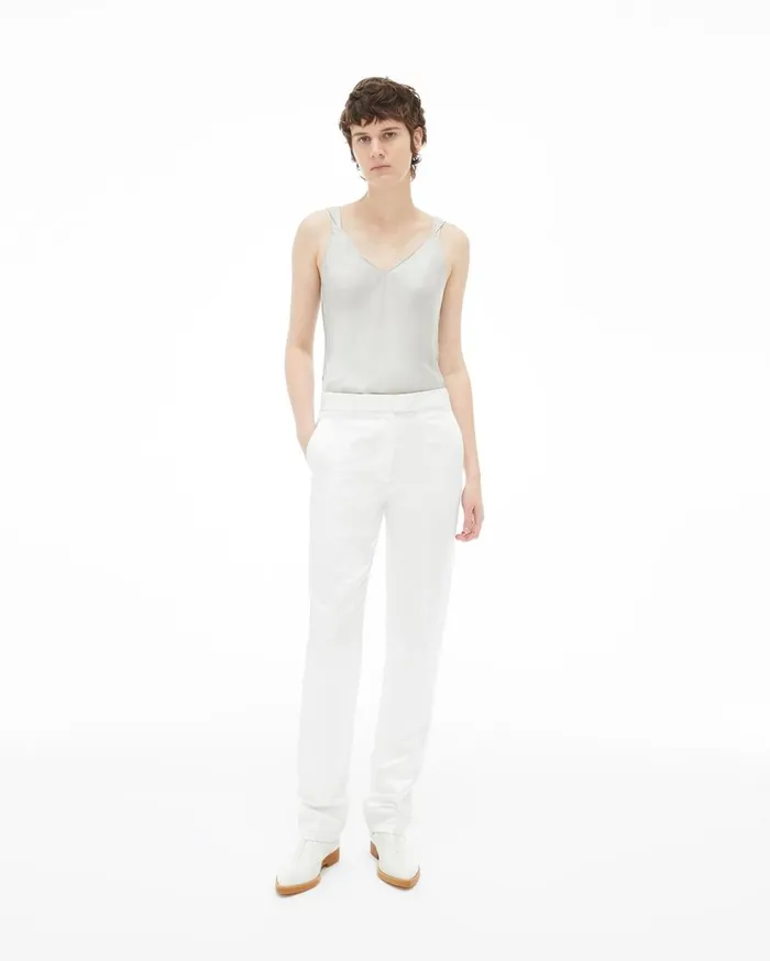 Tops Women Helmut Lang Double Strap Slip Top Cement