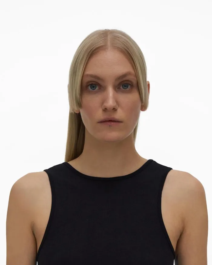 Tops Women Helmut Lang ScoopNeck Bodysuit Black