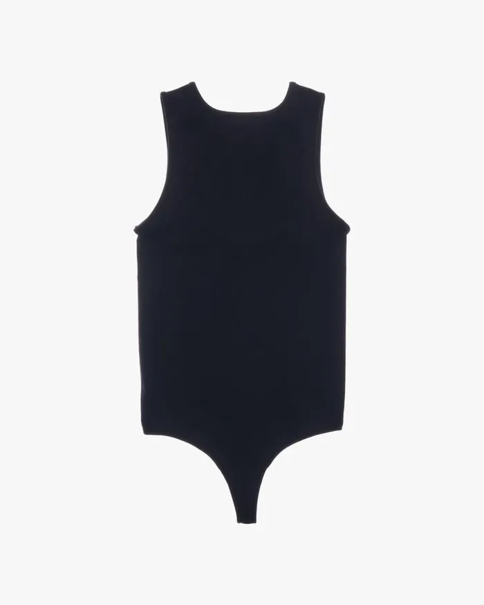 Tops Women Helmut Lang ScoopNeck Bodysuit Black
