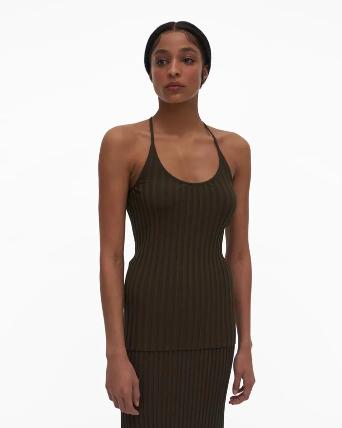 Tops Women Helmut Lang Slash Tank Light Sage