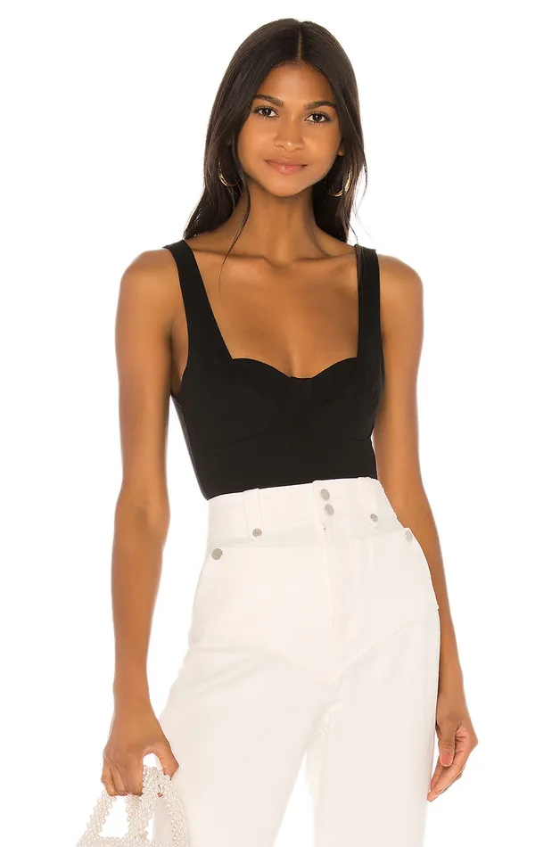 Tops Women Lovers and Friends Aiden Bodysuit Black