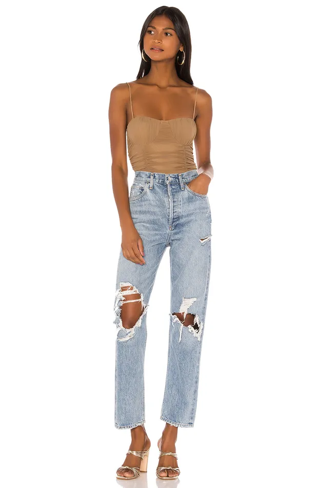 Tops Women Lovers and Friends Albany Bodysuit Taupe Brown Tops Women Lovers and Friends Albany Bodysuit Taupe Brown