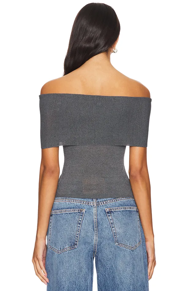 Tops Women Lovers and Friends Anita Top Charcoal Grey