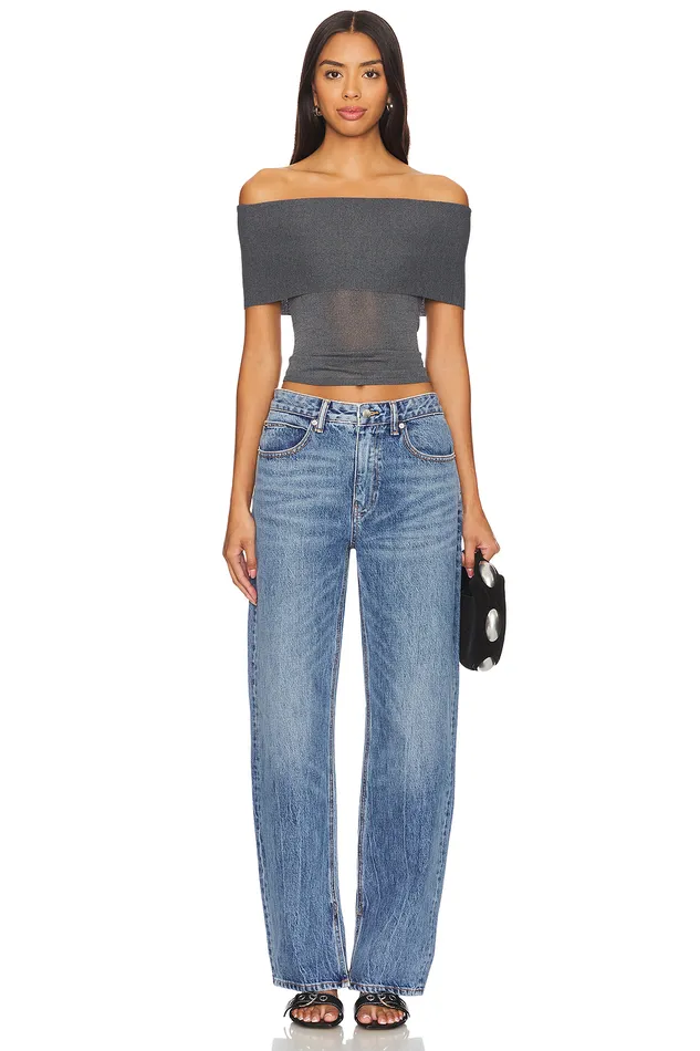 Tops Women Lovers and Friends Anita Top Charcoal Grey