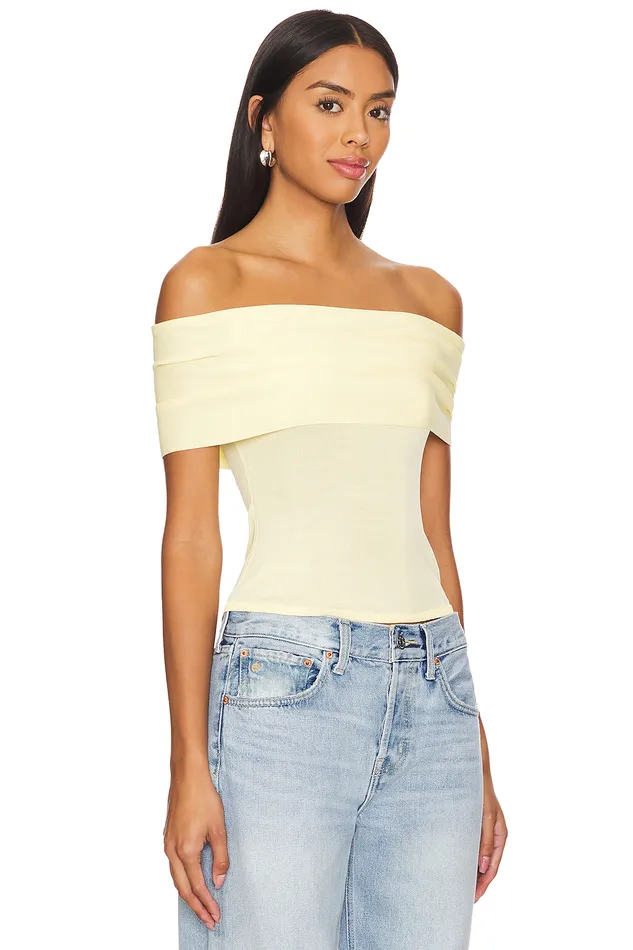 Tops Women Lovers and Friends Anita Top Pastel Yellow Tops Women Lovers and Friends Anita Top Pastel Yellow